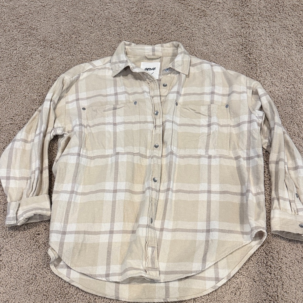 Aerie Anytime Fave Flannel Shirt